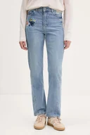 Spodnie damskie - Desigual jeansy SUNFLO damskie high waist 25WWDD23 - miniaturka - grafika 1