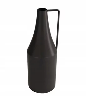 Wazon metalowy czarny butelka 29,5 cm - Wazony i flakony - miniaturka - grafika 1