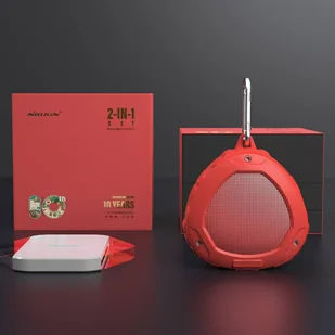 Nillkin zestaw prezentowy bezprzewodowy głośnik Bluetooth + bezprzewodowa ładowarka Qi Magic Cube (Fast Charge Edition) czerwony - Ładowarki do telefonów - miniaturka - grafika 22