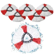 Akcesoria i części AGD - ZESTAW 6 x WKŁADY DO MOPA OBROTOWEGO VILEDA TURBO KOŃCÓWKA WKŁAD CHŁONNY - miniaturka - grafika 1