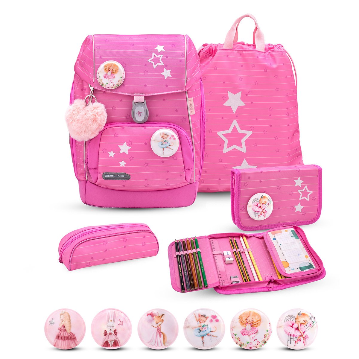 Zestaw szkolny Premium Comfy Plus Candy, 5-częściowy