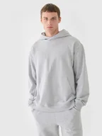 Bluzy sportowe męskie - Męska bluza dresowa nierozpinana z kapturem Outhorn OTHWAW24TSWSM1695 - szara - miniaturka - grafika 1