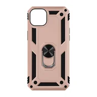 Etui i futerały do telefonów - Etui do iPhone'a 14 Hybrydowy, odporny na wstrząsy stojak na wideo z pierścieniem w kolorze szampana - miniaturka - grafika 1