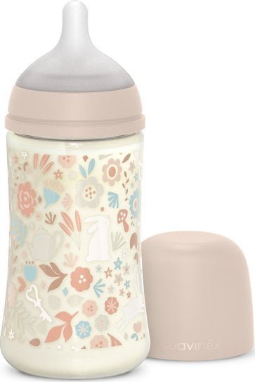 SUAVINEX - 308748-BUTELKA 270ML/SMOCZEK FIZJOLOGICZNY SX PRO ŚREDNI PRZEPŁYW/RÓŻOWA LIBERTY/WONDERLAND