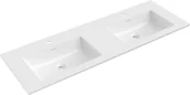 Umywalki - Mexen Otis umywalka wpuszczana w blat podwójna 141 x 46,5 cm, biała połysk - 25181400D - miniaturka - grafika 1