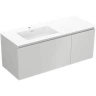 Szafki łazienkowe - Mexen Orio szafka łazienkowa 120 cm z umywalką Otis lewą, 1S, 1D, szara mat/biała mat - 91A13-12047-3-BBFF62-W18L01 - miniaturka - grafika 1