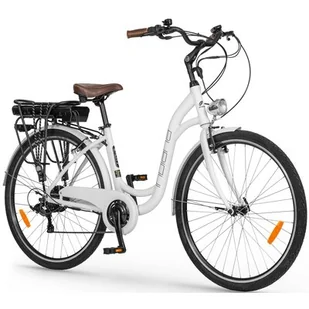 Indiana E-City D17 28R17 2019 Biały - Rowery elektryczne - miniaturka - grafika 1