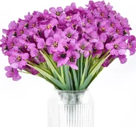 Sztuczne kwiaty - Sztuczne Kwiaty Ozdobne Bukiet Fioletowy Dekoracja - miniaturka - grafika 1