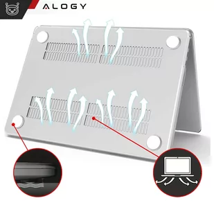 Etui do Macbook Air 15 M2 2023 A2941 Case obudowa pokrowiec Clear Alogy Hard Cover Przezroczyste - Części i akcesoria do laptopów - miniaturka - grafika 4