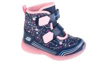 Śniegowce damskie - Skechers Illumi-Brights - Power Paint 302653N-NVMT, dla dziewczynki, śniegowce, Granatowy - miniaturka - grafika 1