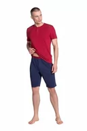 Piżamy męskie - Henderson Dune 38879-33X Czerwono-Granatowa piżama męska - miniaturka - grafika 1