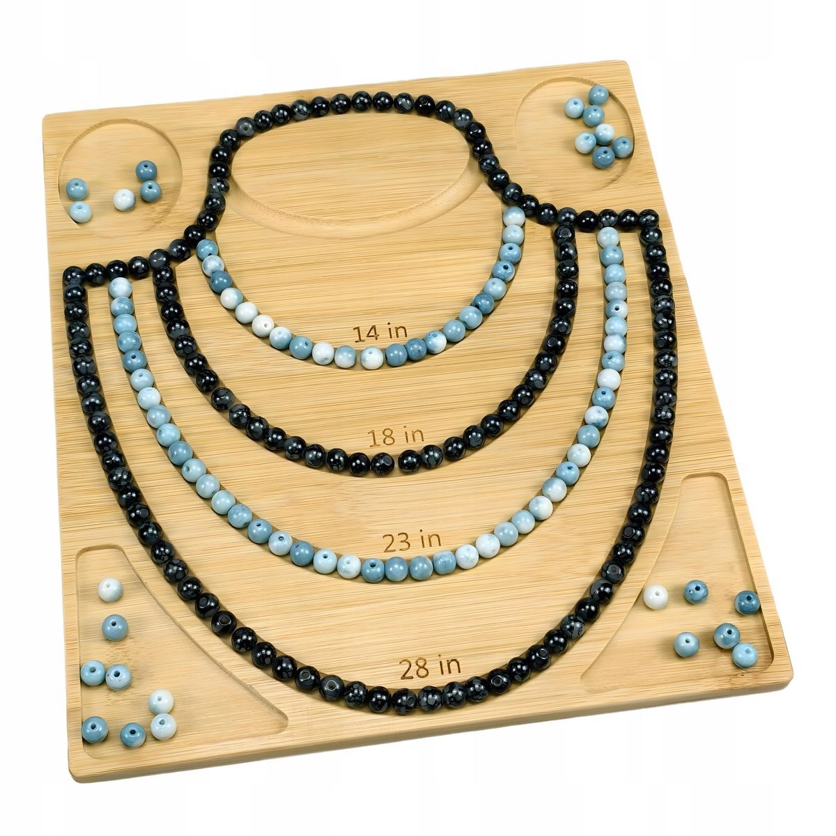 Organizer tablica bambusowa na koraliki do tworzenia bransoletek breloków