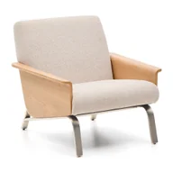 Fotele - Beżowy fotel z tkaniny szenilowej Amsen – Kave Home - miniaturka - grafika 1