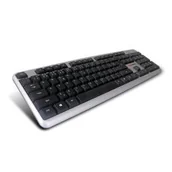 Klawiatury - C-Tech KB-102 SLIM CZ/SK (KB-102-U-SL) czarno-srebrna - miniaturka - grafika 1