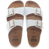 Sandały damskie - Scholl Josephine, sandały damskie, białe, 40 EU, biały//lt vltge cherry/, 40 EU - miniaturka - grafika 1