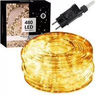 Oświetlenie świąteczne - Wąż świetlny 21,5 m ciepły biały 480 Led z programatorem IP44 dekoracja świąteczna - miniaturka - grafika 1