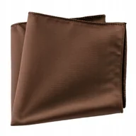 Krawaty i muchy męskie - Poszetka męska w prążki - brązowa - miniaturka - grafika 1