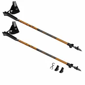 Kije trekkingowe - Spokey Kije karbonowe nordic walking 105-135 cm RIFT - miniaturka - grafika 1