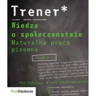 Wiedza O Społeczeństwie. Trener. Analiza Tekstów Źródłowych Poziom Rozszerzony Outlet - Pomoce naukowe - miniaturka - grafika 1