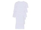 Koszulki męskie - LIVERGY® Podkoszulki męskie z krótkim rękawem prążkowane, 3 sztuki (biały/okrągły kołnierzyk, 6/L) - miniaturka - grafika 1