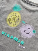 Bluzki dla niemowląt - Reserved - Bawełniany t-shirt z nadrukiem - ciemnoszary - miniaturka - grafika 1