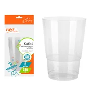 Naczynia i sztućce jednorazowe - Kubek wielokrotnego użytku 230 ml 6 sztuk - miniaturka - grafika 1