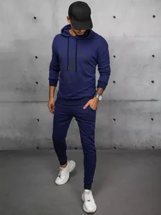 Dres męski granatowy Dstreet AX0691-L - Dresy męskie - miniaturka - grafika 1