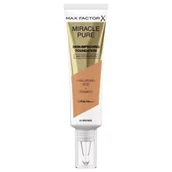 Podkłady do twarzy - Max Factor Miracle Pure SPF30 PA+++ podkład poprawiający kondycję skóry 80 Bronze 30ml - miniaturka - grafika 1