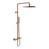 Zestawy prysznicowe - Kolumna prysznicowa z baterią miedź Simplon Omnires 5902539864892 - miniaturka - grafika 1