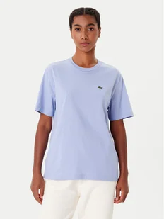 Lacoste T-Shirt TF7215 Błękitny Regular Fit - Koszulki i topy damskie - miniaturka - grafika 1