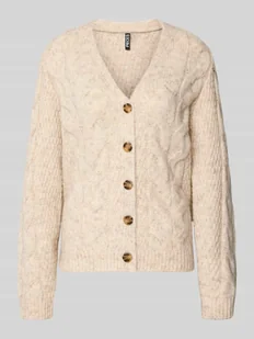 Kurtka z dzianiny o kroju regular fit z dodatkiem wełny model ‘NINA’ - Swetry damskie - miniaturka - grafika 1