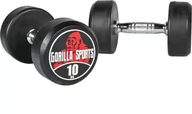 Hantle i ciężarki - Gorilla Sports 2x10 kg zestaw hantli profesjonalnych (100278-00008-0109) - miniaturka - grafika 1
