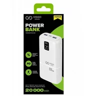 Powerbanki - Viggo Design Powerbank 20000 mAh PD 20W LED biały - miniaturka - grafika 1