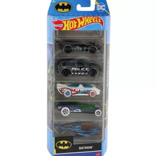 Hot Wheels Samochodziki 5-Pak Batman HTV44 - Samochody i pojazdy dla dzieci - miniaturka - grafika 1