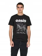 Koszulki męskie - ONLY & SONS T SHIRT MĘSKI BAWEŁNIANY CZARNY Z NADRUKIEM XXL KWB - miniaturka - grafika 1