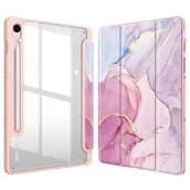 Etui do tabletów - Fintie Hybrydowe wąskie etui do Samsung Galaxy Tab S9 FE 10,9 cala/Galaxy Tab S9 11 cali 2023 z uchwytem na długopis S, odporne na wstrząsy etui z przezroczystą tylną powłoką, automatyczne - miniaturka - grafika 1