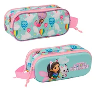 Piórniki - Piórnik Szkolny Saszetka Tuba Dwukomorowy Koci Domek Gabi 3D - miniaturka - grafika 1