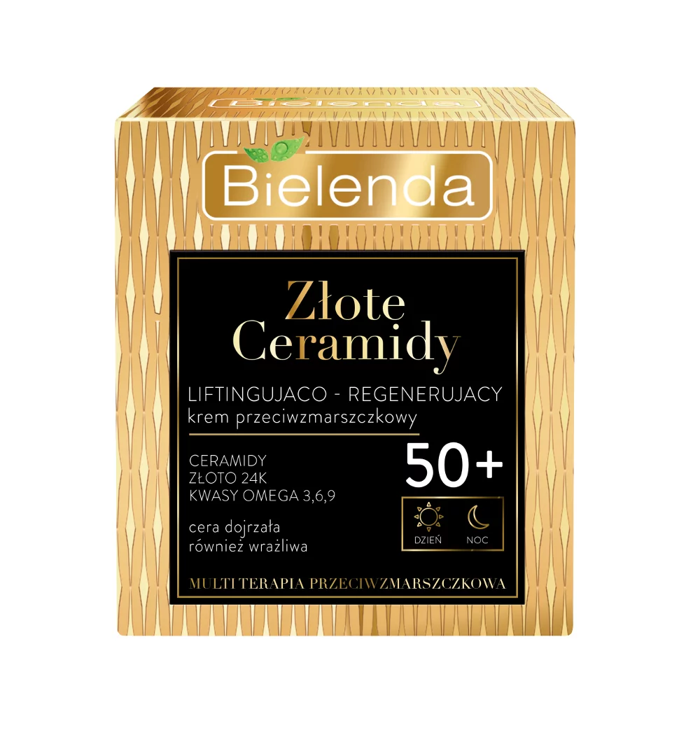 Bielenda Złote Ceramidy liftingująco-regenerujący krem przeciwzmarszczkowy 50+ 50 ml