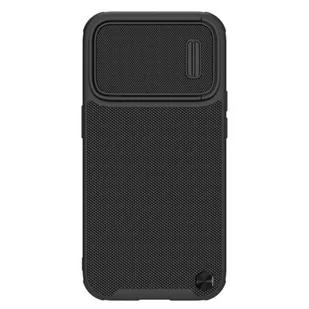 Nillkin Textured S Magnetic Case etui iPhone 14 Pro pokrowiec MagSafe z osłoną na aparat czarny - Etui i futerały do telefonów - miniaturka - grafika 1