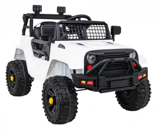 Autko Jeep Dark Night na akumulator dla dzieci Biały + Wolny Start + EVA + Audio LED - Samochody i pojazdy dla dzieci - miniaturka - grafika 9
