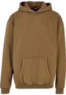 Bluzy męskie - Urban Classics Męska bluza z kapturem Acid Washed Hoody, Summerolive, XL - miniaturka - grafika 1