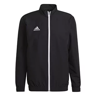 adidas Męska kurtka Tracksuit Ent22 Pre Jkt, Black, H57534, MT - Kurtki męskie - miniaturka - grafika 1