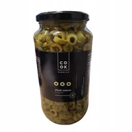 Pasztet i przetwory mięsne - Oliwki zielone krojone 935g - Cook Premium duży słoik - miniaturka - grafika 1