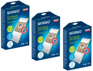 12x worki do odkurzacza AEG Electrolux Philips ELMB01K + 3 filtry - Worki do odkurzaczy - miniaturka - grafika 1