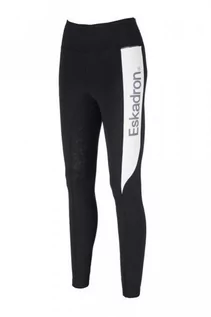 Bryczesy - Eskadron Legginsy jeździeckie damskie Equestrian Fanatics SS20 - - black - grafika 1