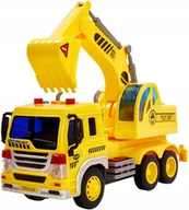 Zabawki zdalnie sterowane - Koparka City Service Hersity 123 k z dźwiękami światła ciężarówka budowa - miniaturka - grafika 1