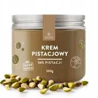 Słodkie kremy i masła - Krem pistacjowy BEZ CUKRU 500g DESEO Krem z pistacji pasta pistacjowa - miniaturka - grafika 1