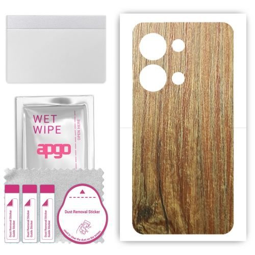 folia naklejka skórka strukturalna na TYŁ do Xiaomi Redmi Note 13 Pro - Drewno Sosna Antyczna - apgo SKINS