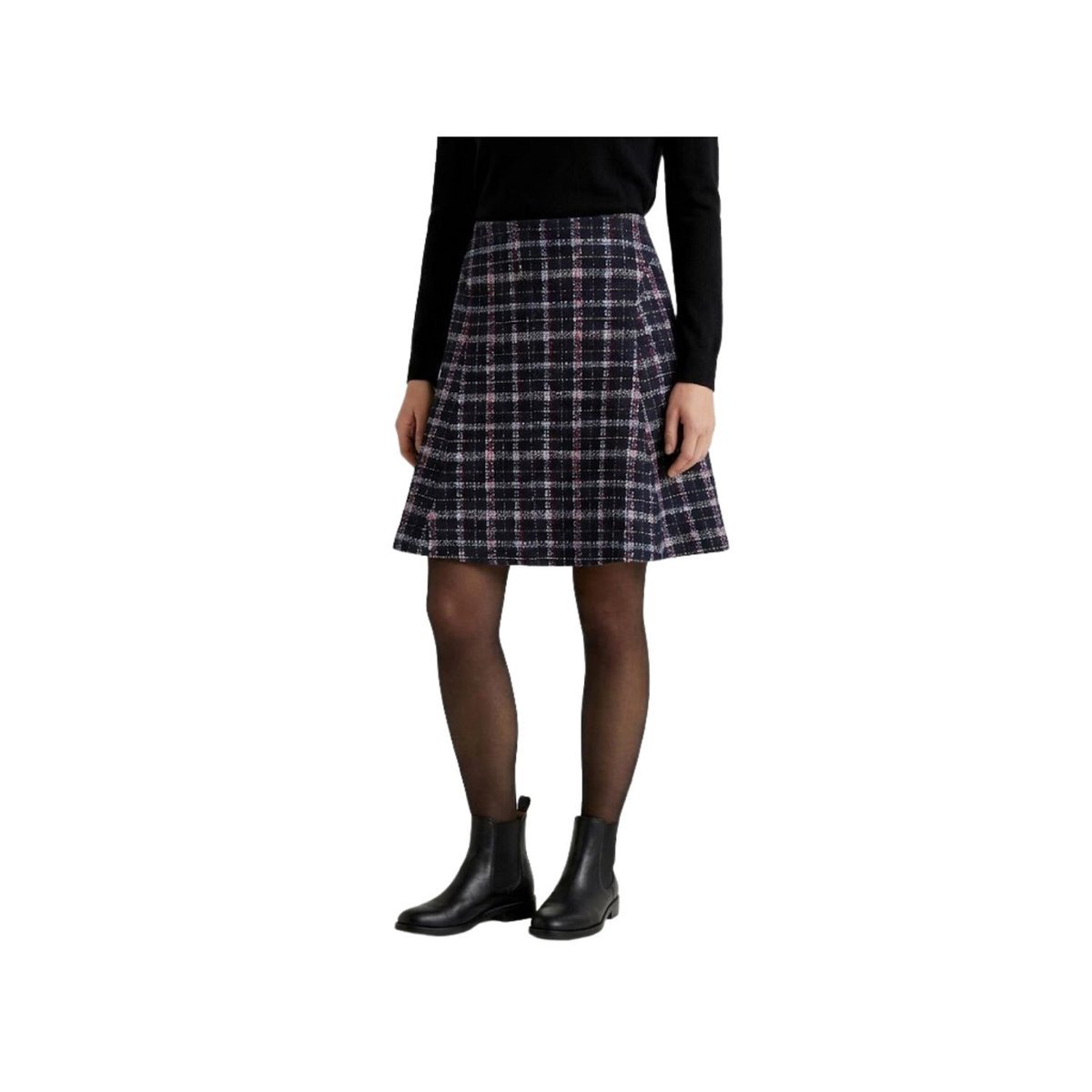 Spódnica damska Sinequanone Jobi tweedowa w kratkę-XS