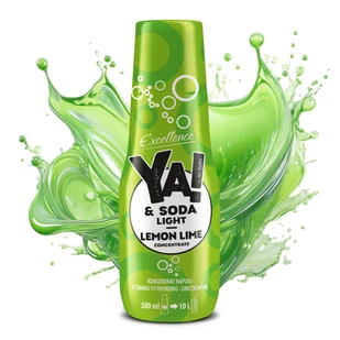 Koncentrat napoju o smaku cytrynowo-limetkowym 500 ml YA!&SODA LIGHT - Syropy i koncentraty owocowe - miniaturka - grafika 1